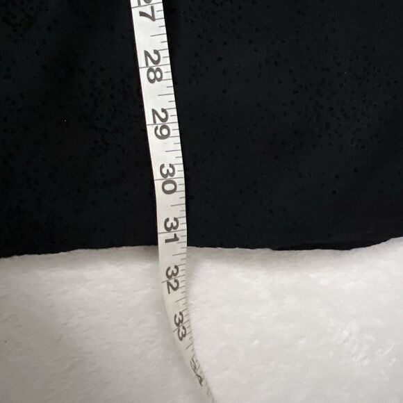 Zara Dress Womens Medium Black Dot Tiered Long Sleeve Tie Front Neck - Picture 11 of 12